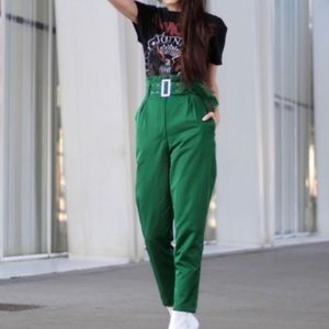 Paper Bag High Rise Pant